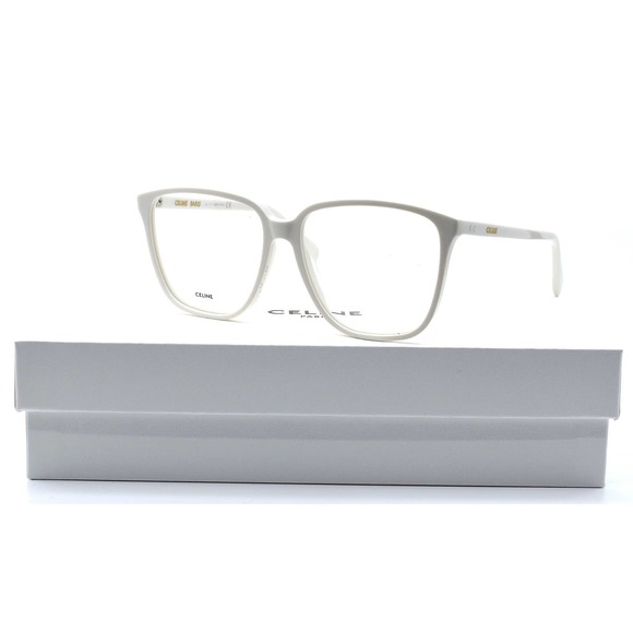CELINE CL50029I WHITE DEMO LENS OVERSIZED AUTHENTIC EYEGLASSES FRAME - Picture 10 of 13